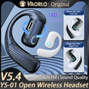 180° Rotation Business Headset With Mic Air Conduction