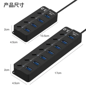 USB Hub 4/7 Port Multiple Expander